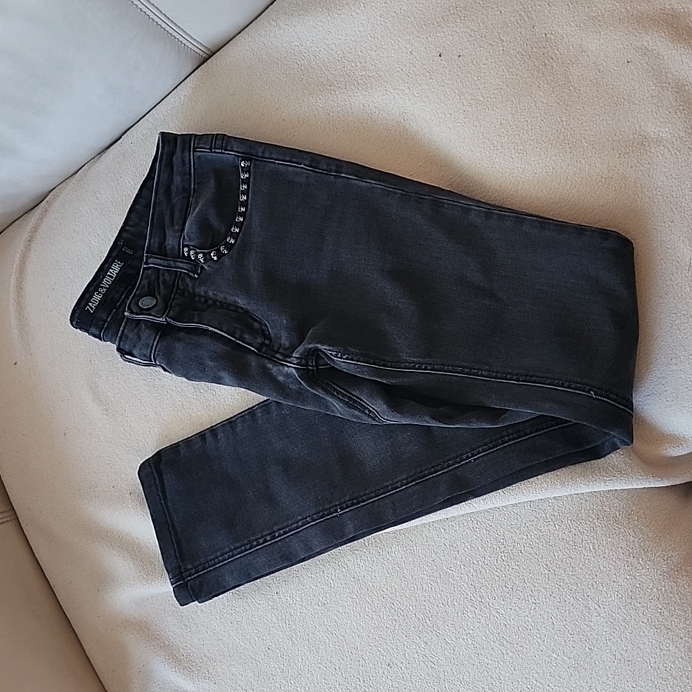 A pair of black skinny jeans from Zadig et Voltaire.